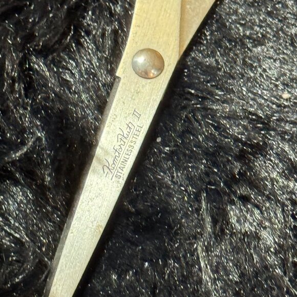 Vintage Komfort Kut Stainless Steel Scissors #20 Japan Orange Handles - Picture 5 of 7